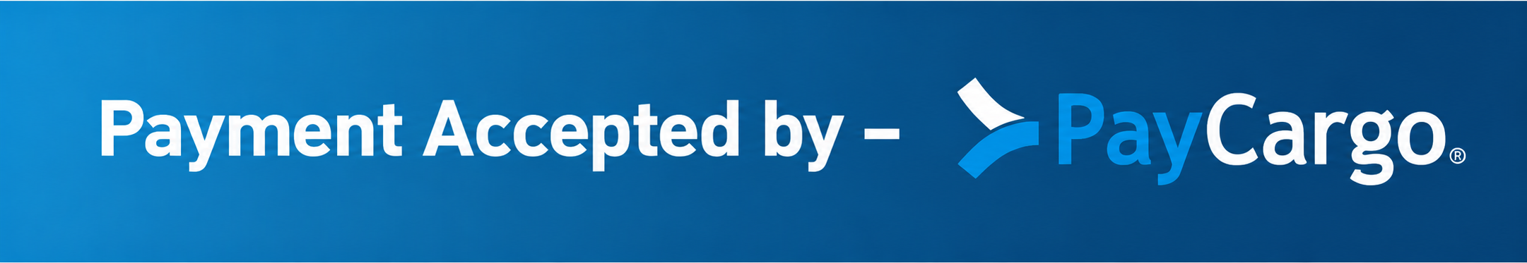 Payments Accepted by PayCargo